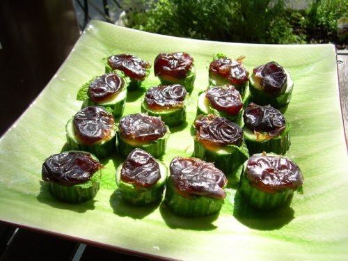 rondelles craquantes de concombre