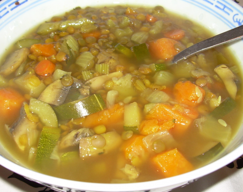 soupe-repas aux lentilles