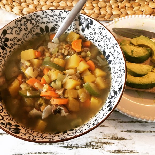 soupe-repas aux lentilles